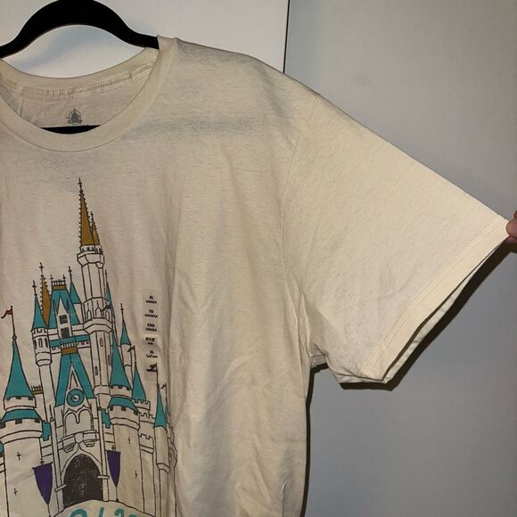 Disney Parks Unisex Beige 10/10 Recommend Castle Tee XL NWT - Picture 4 of 9